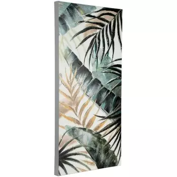 Картина Eglo Alaminos 423047 L450, B37, H900, холст, дерево, пастельный темно-зеленый, золотой