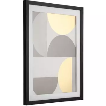 Картина Eglo Roberval 423062 L425, B25, H525, пластик, стекло, черный, золотой