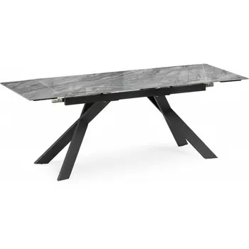 Керамический стол Хилбри 140 (Хилбри 140(200)х80х76 оробико / черный) Woodville арт.588050