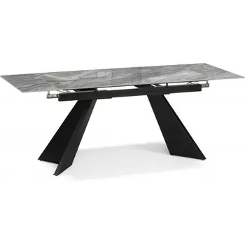 Керамический стол Ливи 140 (Ливи 140(200)х80х78 оробико / черный) Woodville арт.588020