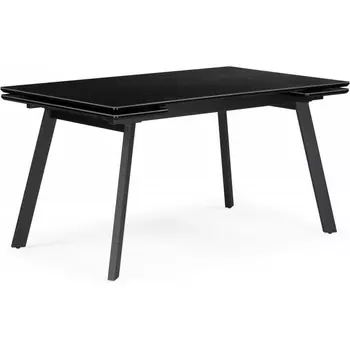 Керамический стол Notta Норман 140(200)х80 черный мрамор shakespeare black / черный арт.612902