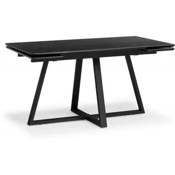 Керамический стол Notta Памелла 140(200)х80 черный мрамор shakespeare black / черный арт.612194