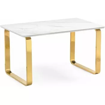 Керамический стол Селена 160 (Селена 4 160х90х77 белый мрамор / золото) Notta арт.572187