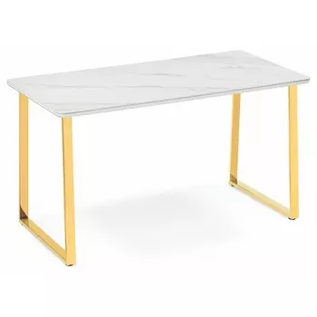 Керамический стол Селена 180 (Селена 2 180х90х77 белый мрамор / золото) Notta арт.572189