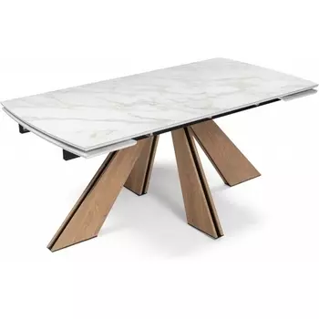 Керамический стол Шаннон 180 (Шаннон 180(240)х90х79 carla larkinm / дуб монтана) Woodville арт.588055