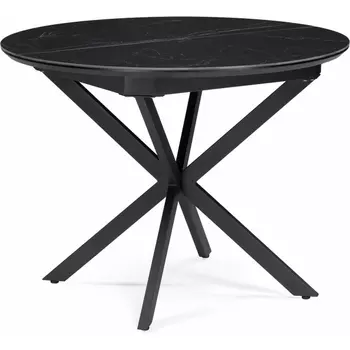 Керамический стол Сигел 100 (Сигел 100(130)х100х76 черный) Woodville арт.592577