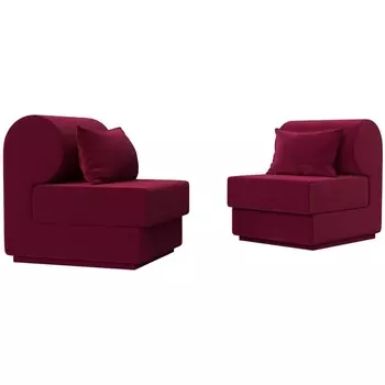 Кипр набор 1 (микровельвет бордовый) Лига Диванов 116415