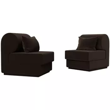 Кипр набор 1 (микровельвет коричневый) Лига Диванов 116423