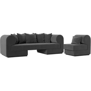 Кипр набор 2 (велюр серый) Лига Диванов 116471