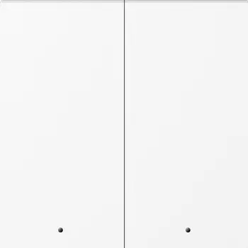 Клавиша 2-я с подсветкой, глянцевый белый Donel A07 DE28503