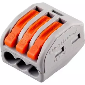 Клемма рычажковая 3-х проводная Stekker 32421