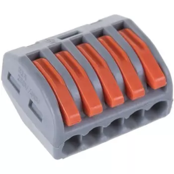 Клемма рычажковая 5-и проводная Stekker 32422