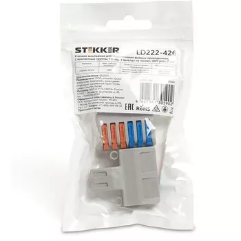 Клемма рычажковая Stekker 39489