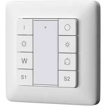 Кнопочная настенная панель управления 2 сцены, 1 группа DALI DT8 RGBW Maytoni 721051