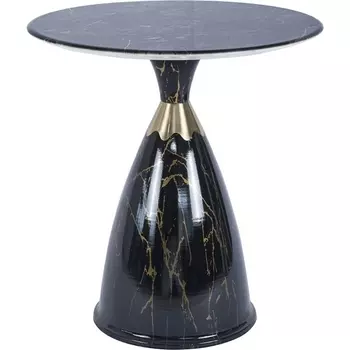 Кофейный столик Secret диам.40см x 54см, чёрный мрамор, металл, керамика Bradexhome арт.FR 1038 Bradex Home