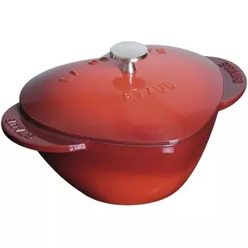 Кокот "Сердце" 20 см,1.75 л вишневый 1100006 Staub