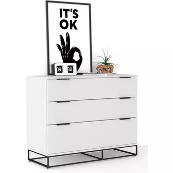 Комод большой City 100 см. Белый R-Home арт.401052105h