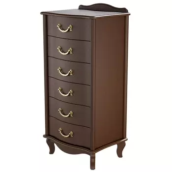 Комод Джульетта узкий 6 ящ., орех Л Mebelik арт.008551