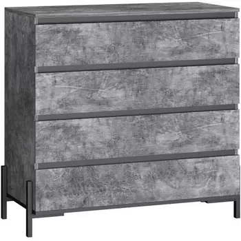 Комод Ивару НЕКСТ - 1 Камень темный, Черный