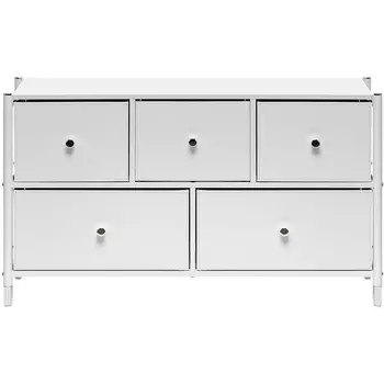 Комод Leset Хайди широкий 5 ящиков (Сталь/Экокожа) Leset арт.2500000224256