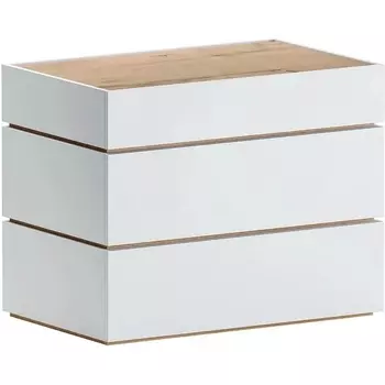 Комод Licata ОГОГО Обстановочка! (ЛДСП/Белый,Натуральное дерево) арт.905654