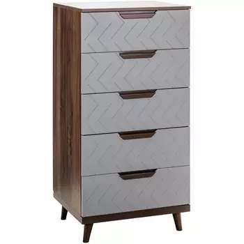 Комод R-Home с 5 ящиками Сканди Грей