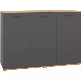 Комод Woodville Кассандра 138 дуб крафт золотой / антрацит 559206