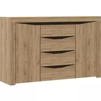 Комод Woodville Паулина КМ 702 венге / дуб крафт золото 547883