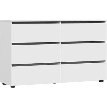 Комод Woodville Валенсия белый текстурный 536232