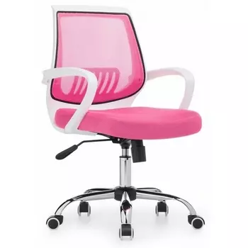 Компьютерное кресло белое / розовое Woodville Ergoplus 11652