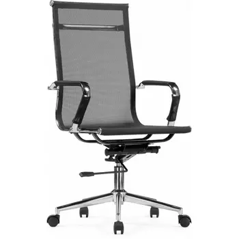 Компьютерное кресло для оператора Reus Woodville (Металл,Сетка,Нейлон/Черный,Хром) арт.15900
