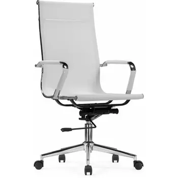 Компьютерное кресло для оператора Reus Woodville (Металл,Сетка,Нейлон/Белый,Хром) арт.15901