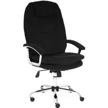 Компьютерное кресло для оператора Tetchair SOFTY (Флок/Черный)
