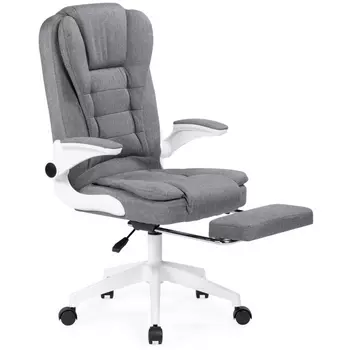 Компьютерное кресло для оператора Woodville Mitis (Пластик/Ткань, Белый/Серый) 15611