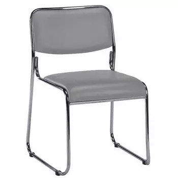 Компьютерное кресло Everprof Fix Chrome Экокожа Серый