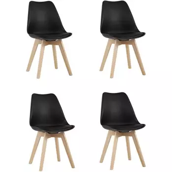 Стул Stool Group FRANKFURT NEW черный 4 шт УТ000037638