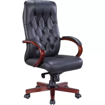 Компьютерное кресло для руководителя Экокожа Черный Everprof EP-082 W PU Black