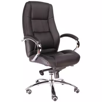 Компьютерное кресло для руководителя Kron экокожа черный Everprof EC-366 PU Black