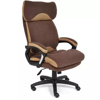 Компьютерное кресло для руководителя Tetchair DUKE (Флок,Ткань/Коричневый,)