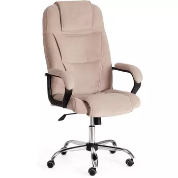 Компьютерное кресло игровое Tetchair BERGAMO (Флок/Бежевый)