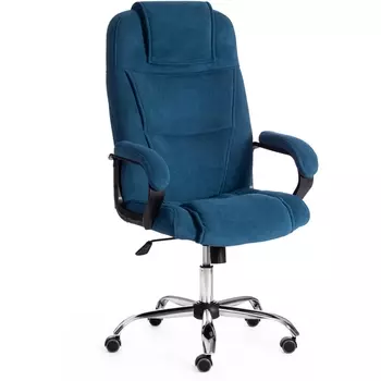 Компьютерное кресло игровое Tetchair BERGAMO (Флок/Синий)