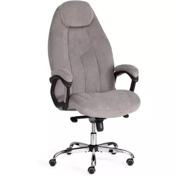 Компьютерное кресло игровое Tetchair BOSS (Флок/Серый)