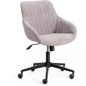 Компьютерное кресло игровое Tetchair DUBLIN (Велюр/Светло-серый)
