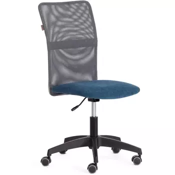 Компьютерное кресло игровое Tetchair START (Флок,Ткань/Синий,Серый) 21294