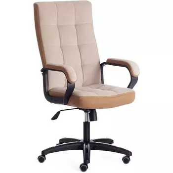 Компьютерное кресло игровое Tetchair TRENDY (Флок,Ткань/Бежевый)