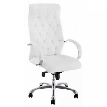 Компьютерное кресло Woodville Osiris white / satin chrome 15425