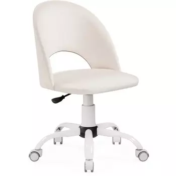 Компьютерное кресло Woodville Ирре молочное / белое 559272