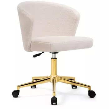 Компьютерное кресло Woodville Lika white teddy 15528