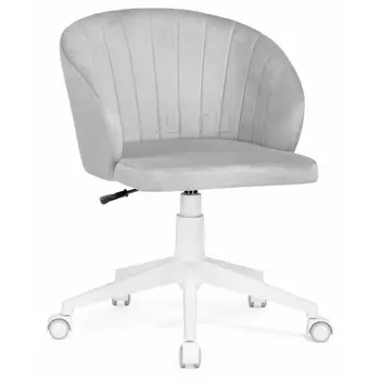 Компьютерное кресло Woodville Пард confetti silver серый / белый 464231