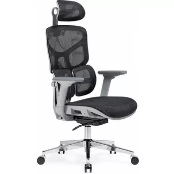 Компьютерное кресло Woodville Samur black / gray (Сетка/Хром, Черный, Черный/Черный, Хром) арт.15818